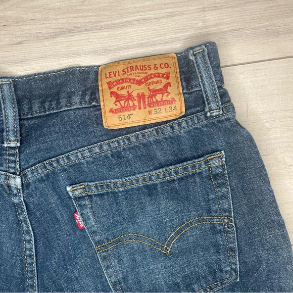 Levi’s Men’s 514 Dark Wash Jeans W32 L34 - Picture 3 of 5